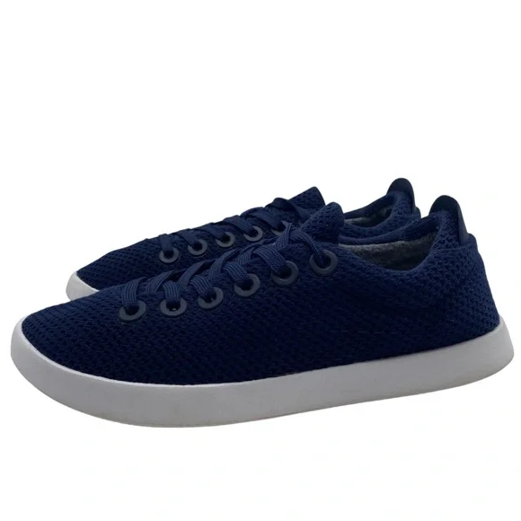 Allbirds Womens Shoes Tree Piper Sneakers Sz 7 Blue Knit Wool Low Top Lace Up - Picture 12 of 12